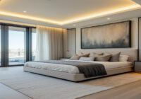 Master Bedroom Interior Design With the Modern Theme, Custom 3D Model and Realistic Visualization Rendering